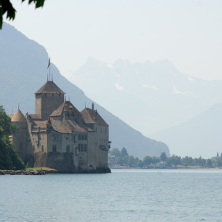 Castle Chillon and Lake Geneva