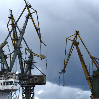 Industrial Terrain Inspiration: Gdansk Shipyards' Cranes