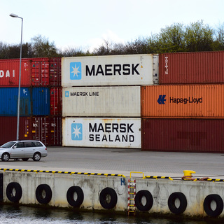 Industrial Terrain Inspiration: Colourful Maersk Containers in the Gdansk Harbour