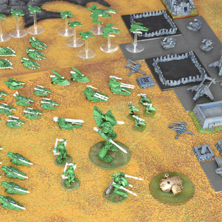 Epic eldar strike force overwhelms an imperial airbase