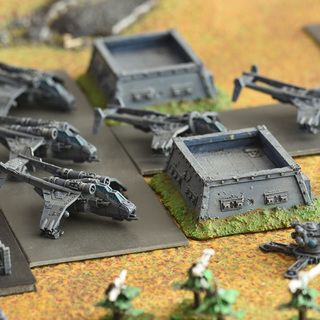 Epic Imperial airbase with Forgeworld Valkyries, Vultures and bunkers