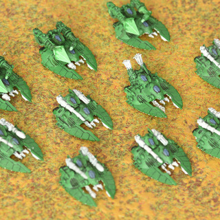 Epic Eldar Falcons and Fire Prisms from the late 90s